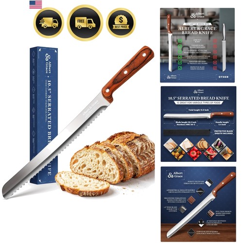 Inch serrated bread knife - 10.5-inch,